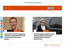 Tablet Screenshot of canadianprogressiveworld.com